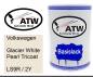 Preview: Volkswagen, Glacier White Pearl Tricoat, LS9R / 2Y: 500ml Lackdose, von ATW Autoteile West.